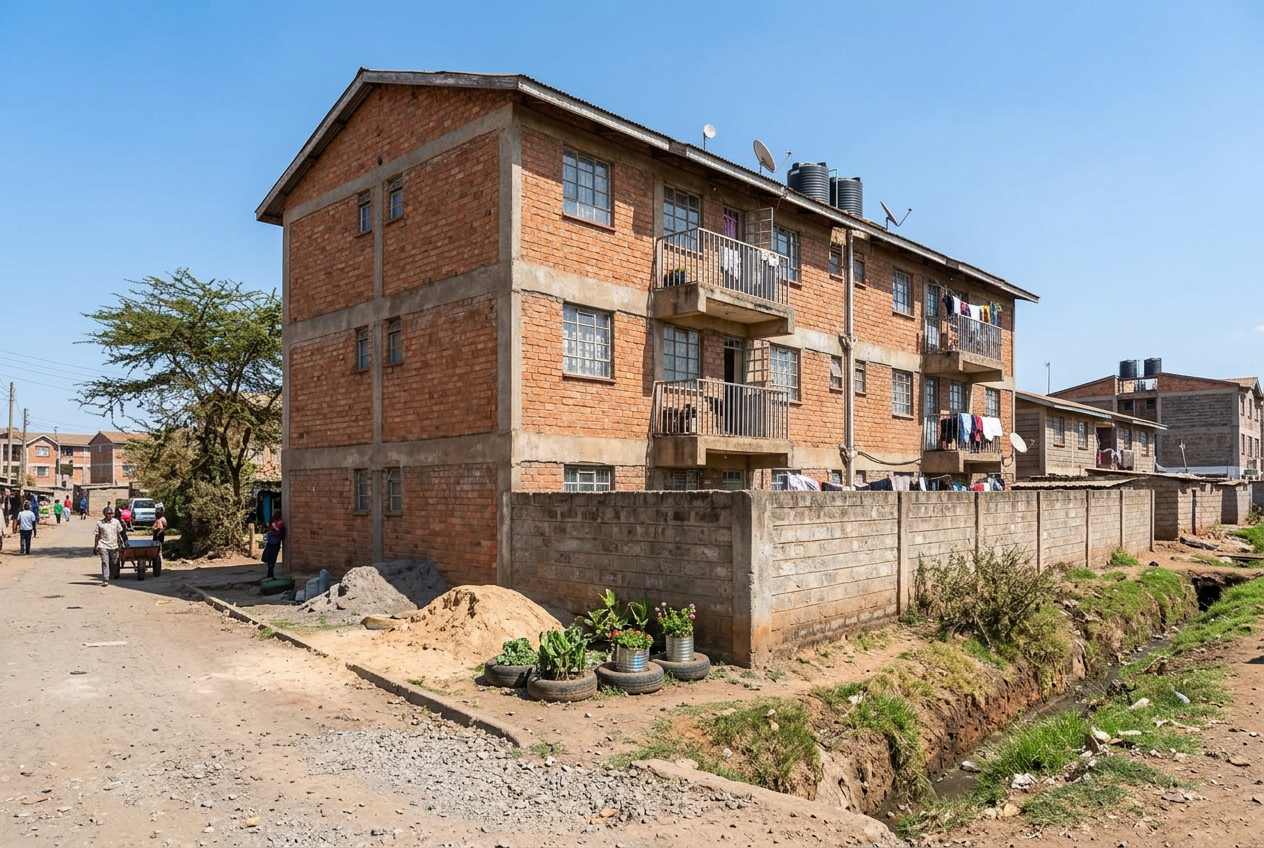 Low-cost apartment building: Neighbourhood rentals
