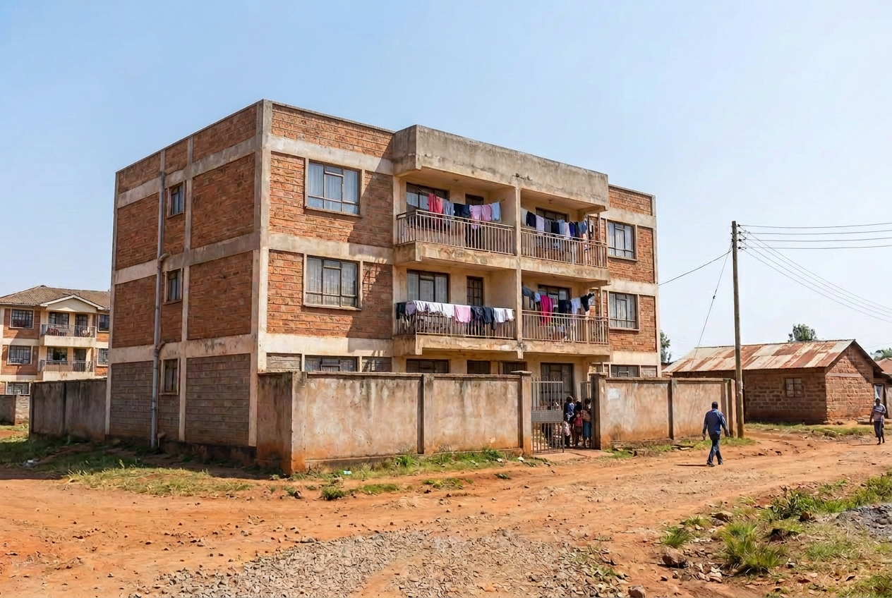 Low-cost apartment building: Brickwork rental homes